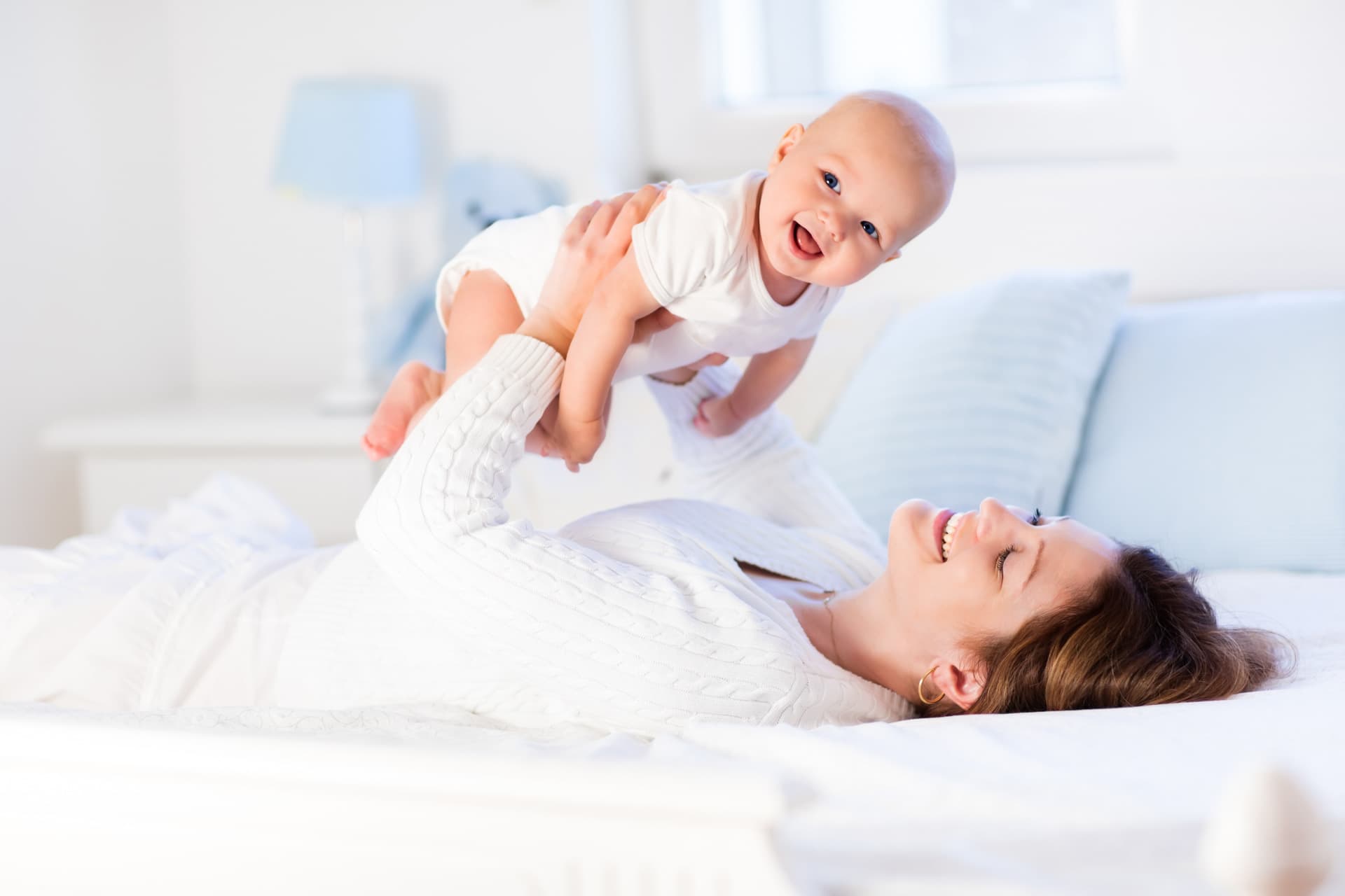 Mother with baby